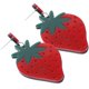 thumbnail image 3 of 1 Pair of Lovely Lady Fruit Strawberry Earrings Women Alloy Earrings, 3 of 4
