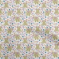 thumbnail image 1 of oneOone Georgette Viscose White Fabric Circus Sewing Craft Projects Fabric Prints By Yard 42 Inch Wide-aC, 1 of 5