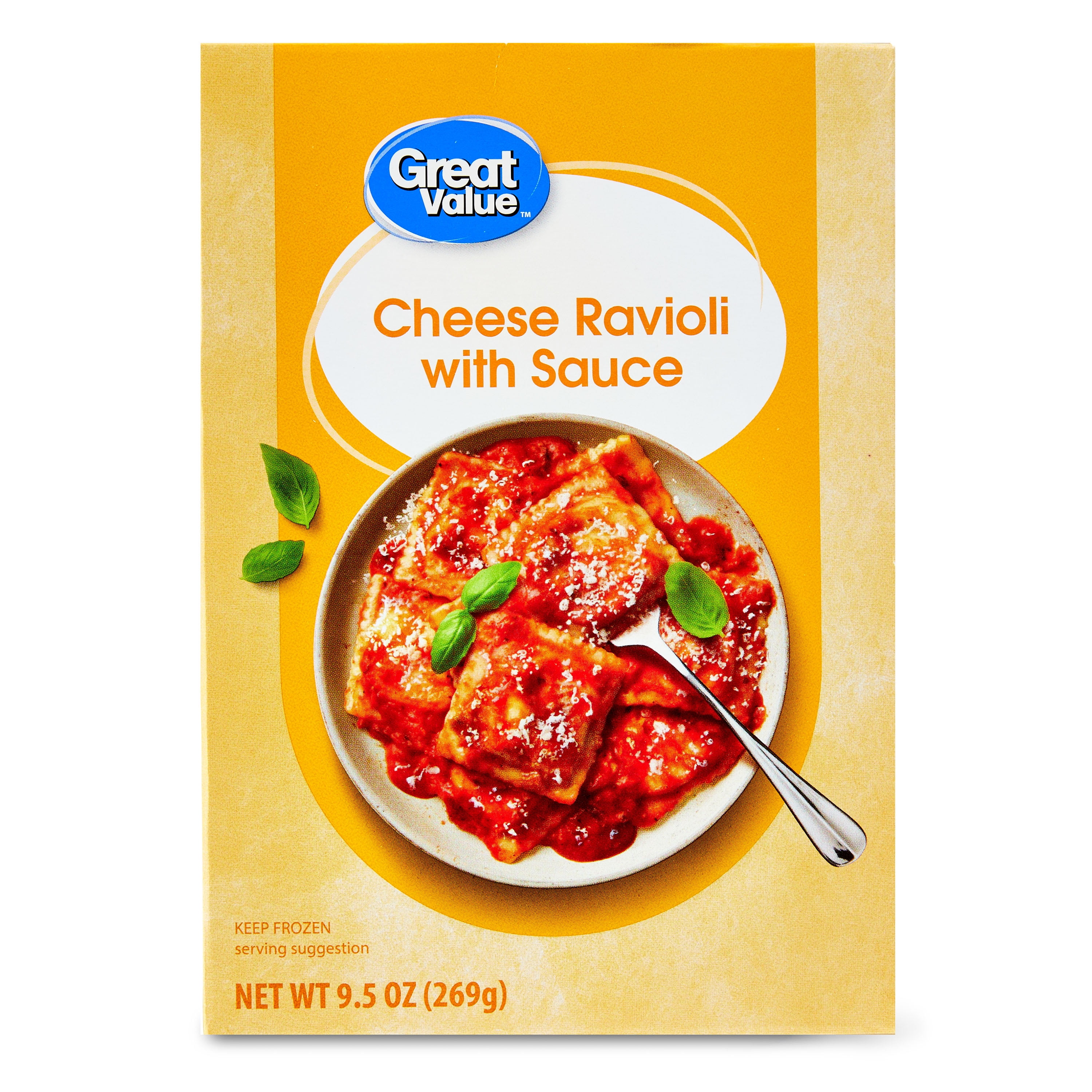 Great Value Cheese Ravioli Meal, 9.5 oz. (Frozen)