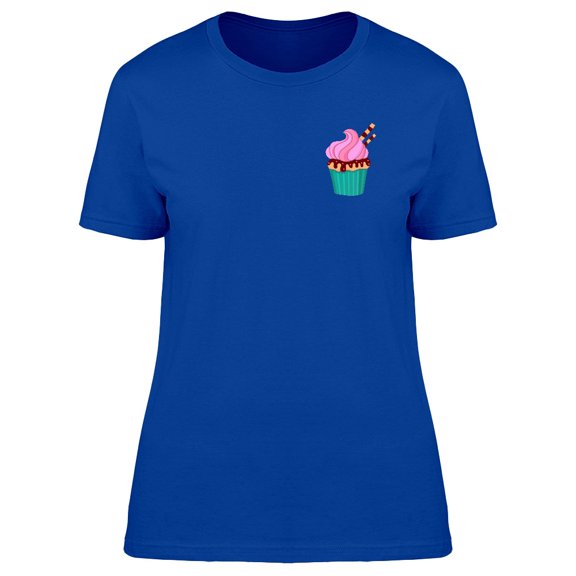 Cute Colorful Pocket Cupcake Tee Women's -Image by Shutterstock