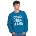 thumbnail image 5 of Como Se Llama Alpaca Animal Humor Sweatshirt for Men or Women Brisco Brands 2X, 5 of 6
