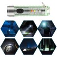 thumbnail image 4 of TureClos Linterna de acero inoxidable 400lm Carga USB IP66 Impermeable Portátil 2 luces 500mAh Antorcha eléctrica Herramienta de iluminación para el hogar Lámpara Verde TureClos JD733114929, 4 of 7