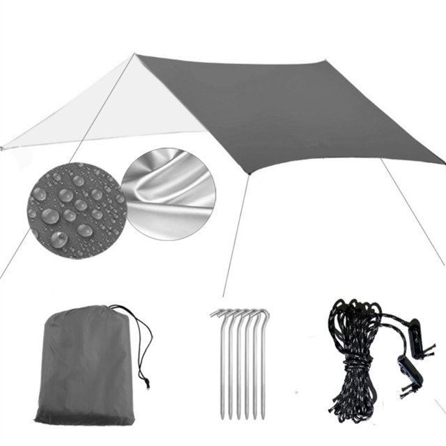 Waterproof Camping Tarp,Tent Tarp Hammock Rain Hammock Rain Fly Camping Tarp Versatile Functionality