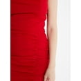 thumbnail image 4 of QUIZ - Women's Red Square Neck Midi Dress, 4 of 4