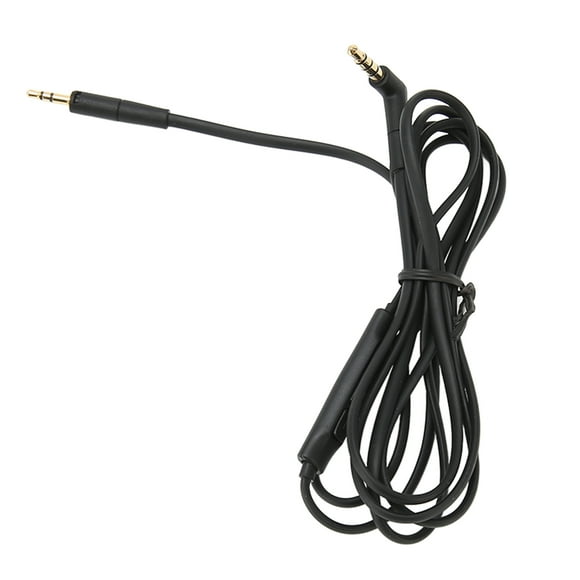 Cable de repuesto de sonido, cable de repuesto para auriculares con cable de sonido con micrófono, control de volumen, cable de repuesto para auriculares, ultra sensible