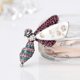 thumbnail image 5 of Broche de cristal rosa Yuyangstore Retro de animales, 5 of 8