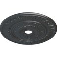 thumbnail image 3 of Ekena Millwork 26 3/4"OD x 3 5/8"ID x 1 1/8"P Leaf Ceiling Medallion (Fits Canopies up to 3 5/8"), Hand-Painted Pewter, 3 of 5