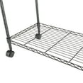 thumbnail image 4 of IVV Single Tier Metal Rolling Mobile File Cart 23.6 X 12.6 X 18" Black, 4 of 6