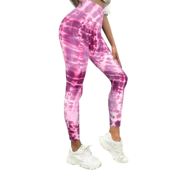 WILLBEST Pantalones de Yoga de Cintura Alta Para Mujer, Mallas Suaves y Cómodas Para Correr, Fitness, Diseño Con Estampado Personalizado y Elástico. Mediana