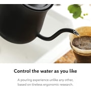 BALMUDA The Kettle | Electric Gooseneck Kettle | Lightweight | Stainless Steel | 0.6L (20fl oz) Capacity | Neon Light Indicator | Perfect for Tea and Coffee | US Version | Black