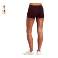 thumbnail image 2 of ASICS Womens Low-Cut Performance Athletic Workout Shorts, Brown, XXX-Small, 2 of 2