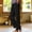 Black women wide leg pants with pockets a1, variant on Cagogo Women's Wide Leg Elastic Waist Pants with Pockets Casual Loose Long Trousers Solid Flowy Beach Work Lounge Summer Clothes, Khaki S
