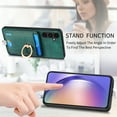 thumbnail image 6 of ELEHOLD Leather Case for Samsung Galaxy A04E Magnetic Detachable Card Holder Magnetic 2 in 1 Wallet Case with Ring Holder Kickstand Compatible with Mag Safe Shockproof Cover,green, 6 of 8