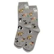 Hot Sox Womens Dogs Of The World Crew Socks, Womens Shoe Size 4-10.5