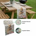 thumbnail image 5 of Bunny Easter Table Runner - 36 Inch Long, Kitchen Dining Table Runner Dresser Scarves, Spring Floral Eggs Rabbits Rustic Farmhouse Decor for Coffee Tables Wedding Party Banquet, 5 of 8