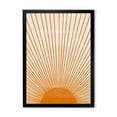 thumbnail image 1 of Designart Imprimé soleil orange III Art mural encadré, 1 of 4