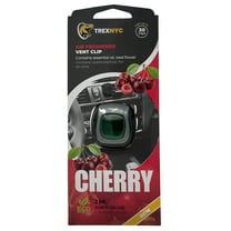 TrexNYC Car Air Fresheners Vent Clips, Essential Car Odor Eliminator, Perfect Scented Car Accessories, For Long Lasting Fragrance up to 30 days, 0.07 FL.OZ (Cherry)