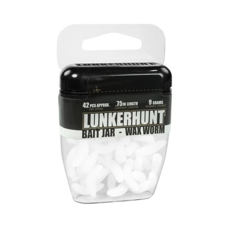 Wax Worm Bait Jar – White – 0.75 & 1/3 oz
