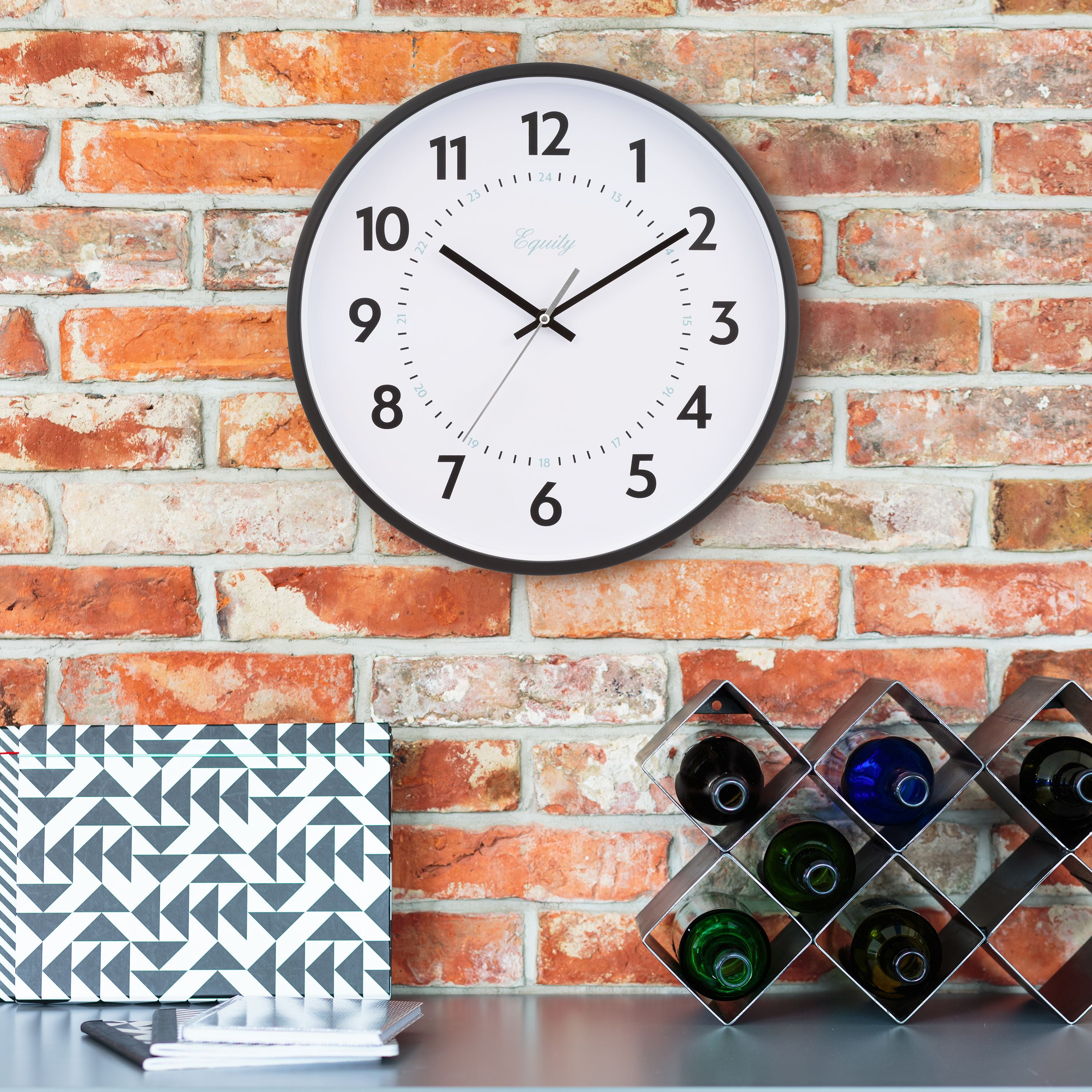 Equity 14 inch Basics Commercial Quartz Analog Wall Clock, 25509