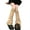 Khaki, variant on 1 Pair Women's Winter Plain Color Knitted Socks Yoga Dance Foot Sleeves Leg Protectors Ankle Heap Stacking Leg Warmers Black