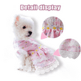 thumbnail image 4 of FloreceBien Vestido Floral para Perros pequeños, Gatos, niñas, Lindo Vestido de Princesa de Encaje para Cachorros con Flores de Margarita, decoración Primavera Verano, 4 of 5