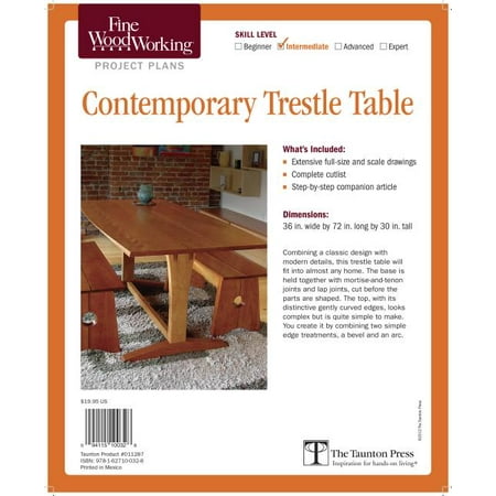 Fine Woodworking's Contemporary Trestle Table Plan (Other)