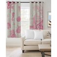 thumbnail image 2 of Pink Coastal Starfish Blackout Curtains, Light Blocking Print Window Curtains, Nautical Beach Conch Seashhells Thermal Insulated Window Drapes for Living Room Kitchen Cafe 2 Panels, 84"W x 63"L, 2 of 9