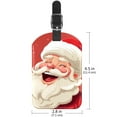 thumbnail image 6 of Square 2Pack PU Leather Santa Claus Cruise Luggage Tag with Privacy Cover and Name ID Tag for Travel Handbags Backpacks Luggage Tags, 6 of 6