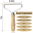 thumbnail image 2 of Portable Lint Remover, Double Sided Lint Rollers Reusable Clothes Fuzz Shaver, Pet Hair Hairball Qui Epilator, Woollen Sweater Clean Tool, For Remov, 2 of 3