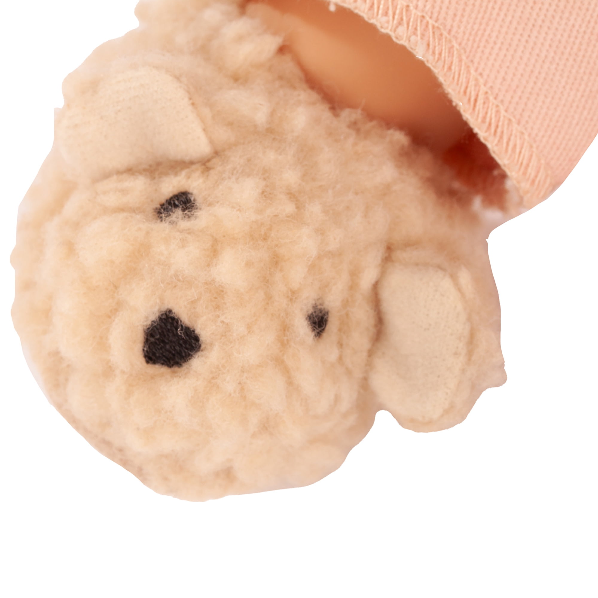 Gotz: Muffin: Bear - 13" Doll, Peachy Pink & Beige Quilted Tunic, Sherpa Earmuffs-Slippers, Brown Hair, Sleepy Eyes-Soft Body, Collectible Toy Kids 3+
