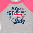 thumbnail image 4 of Inktastic My 1st 4th of July with Striped Stars Boys or Girls Baby Bodysuit, 4 of 5