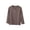 Brown, variant on QIbmong Infants Toddler Boys Girls Shirts Long Sleeve Button Crew Neck Tops Casual Comfy School Home Fall Winter Undershirts for Kids(1-2Years,White)