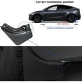 thumbnail image 2 of 4Pcs New Version for Tesla Model Y Launch/Juniper Mud Flaps Accessories 2025 2026,Flexible Mudflaps Splash Guards All Weather Protector Fenders, 2 of 5
