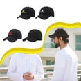 thumbnail image 4 of Gorra rígida de poliéster Qarigey Sombrero de algodón de primavera y otoño Puntos azules negros Azul Talla única, 4 of 6