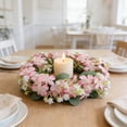 thumbnail image 5 of Artificial Wildflower Floral Wreath, Multi-Flower Candle Holder Decor, Wedding Party Table Ornament, Photo Prop for Home Living Room Desktop Decoration, 5 of 6