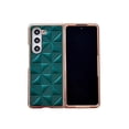 thumbnail image 2 of Feishell Fit for Samsung Galaxy Z Fold 6 Phone Case,Stylish Plating Ultra Thin Shockproof Luxury PU Leather Drop Protection Hard PC Bumper Anti-Scratch Phone Cover,Darkgreen, 2 of 8