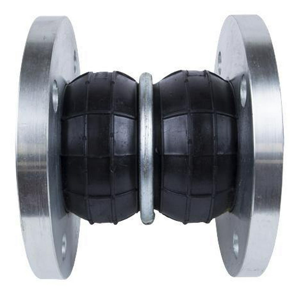Double Sphere Type Rubber Expansion Joint 150 lb. Drilled Flanges; Size