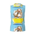 thumbnail image 6 of Lsque Dog Takes a Bath in the Bathtub Print Men's Cotton Blend Sleeveless Muscle Shirts (S-3XL)- Moisture Wicking, Odor Protection, UPF 30+,X-Large, 6 of 8