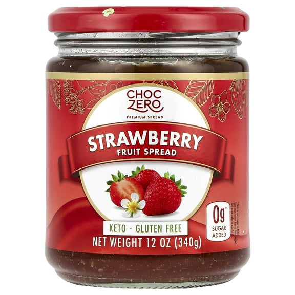 ChocZero Strawberry Fruit Spread  12 oz Pack of 3