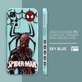 thumbnail image 3 of Case For Redmi Note 12 11 11T 11R 11E 9 9S 8 7 7S PRO PLUS 4G 5G Colour Simple Liquid silicone Case Marvel's Hero Spider-Man, 3 of 5