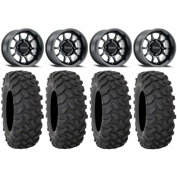 Method 409 15" Black (5 2) Wheels 37" XTR370 Tires Sportsman RZR Ranger
