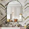 thumbnail image 5 of CISTEROMAN Arched Wall Mirror for Bathroom, 30"x40" Arched Mirror Wall Mounted Mirror with Metal Frame, Black Vanity Mirror Decor for Mantle, Bedroom, Entryway, Living Room, 5 of 6