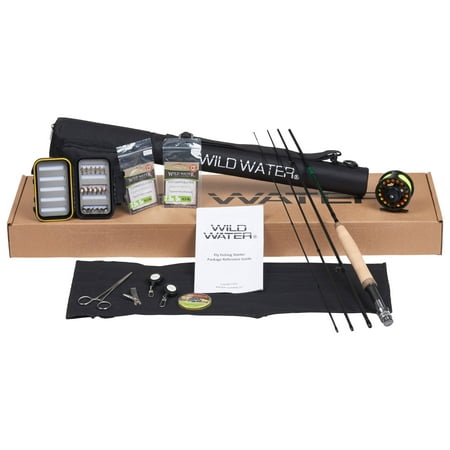 Wild Water DELUXE 3/4 Fly Fishing Starter Package (7' Fly