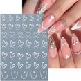 thumbnail image 3 of Pegatinas para decoración de uñas BSBTBZ 3D con forma de corazón de amor para San Valentín, 6 unidad, 3 of 9