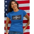 thumbnail image 2 of Independence Day Flag Shaped T-Shirt Women -Image by Shutterstock, Female Large, 2 of 4