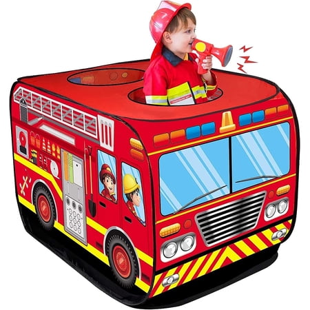 Jelly Comb Fire Truck Tents Foldable Fire Trucks Pop Up Play Tent Kids Pretend Indoor Playhouses for Boys Toddlers Girls Toys price history on PriceWatchPro