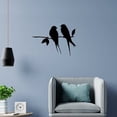thumbnail image 4 of Decoración de pájaros de metal – Decoración de pared de hierro forjado con colibrí negro | Silueta de estatuas de pájaros Ha-nging para patio al aire libre, césped, jardín, hogar, 4 of 5