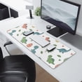 thumbnail image 2 of Long Mouse Pads for Desk,White Cartoon Dinosaurs Eggs Hearts Desk Mats on Top Of Desks, Desk Mouse Pad Extra Large with 3mm Non-Slip Base and Stitched Edge for Gaming,Work,Home 31.5"x11.8", 2 of 5