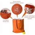 thumbnail image 5 of Bolsa de lona de doble cara de algodón y lino, bolsa de tela, bolsa de compras, bolsa de mensajero de lona de algodón con doble asa para mujeres, niños (manzanas verdes, 31 10 31 cm), 5 of 5