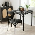 thumbnail image 2 of Luku Wood Kitchen Room Table Set with 2 Upholstered Chairs - Stylish Dining Set for Small Spaces, 2 of 9
